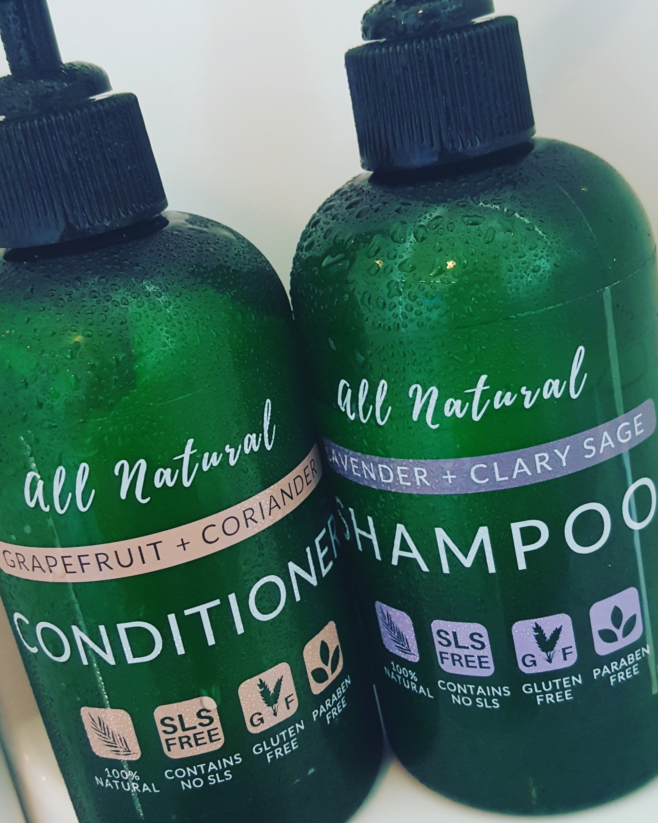 Jade Blooms Revitalizing Set of All Natural Shampoo and Conditioner